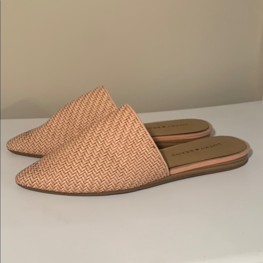 Classic Lucky Brand Bradell Woven Mules 7.5 - Picture 4 of 8